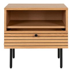 Nachttisch aus natürlichem Eichenfurnier, 50 x 40 x 50 cm | Kyoto