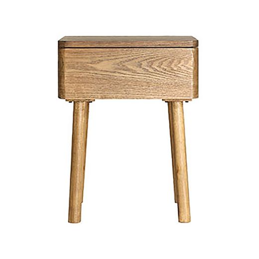 Mesita de noche de madera de abeto en natural, 46 x 34 x 60 cm | Hoek