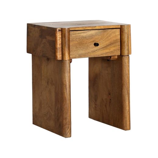 Comodino Commando in legno colore naturale, 40 x 35 x 50 cm | Koigi