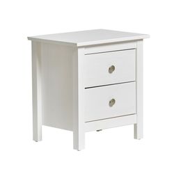 White pine wood bedside table, 46 x 35 x 49.5 cm | Berna