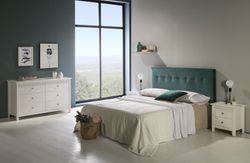 White pine wood bedside table, 46 x 35 x 49.5 cm | Berna