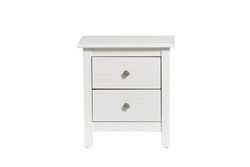 White pine wood bedside table, 46 x 35 x 49.5 cm | Berna