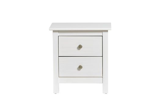 White pine wood bedside table, 46 x 35 x 49.5 cm | Berna
