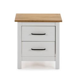 White pine wood bedside table, 46 x 35 x 49.5 cm