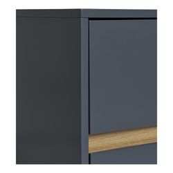 Κομοδίνο από ξύλο πεύκου σε μπλε γκρι, 40 x 35 x 55 cm | Bisley
