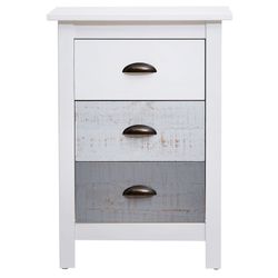 Chambre à coucher avec tête de lit, 2 tables de chevet et commode | romantique