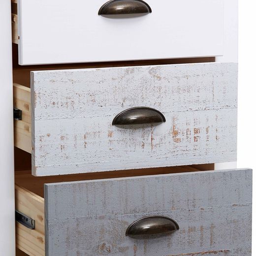 Chambre à coucher avec tête de lit, 2 tables de chevet et commode | romantique