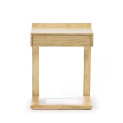 Weißer Nachttisch aus Holz, 50x35x69 cm