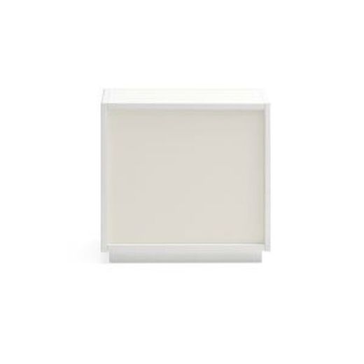 White and cream wooden bedside table, 52 x 38 x 50 cm | Doric