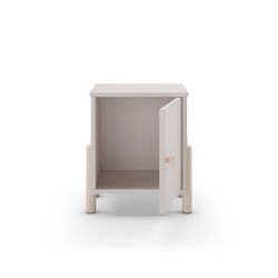 Table de chevet en bois crème, 39,4 x 30 x 47 cm | Énola