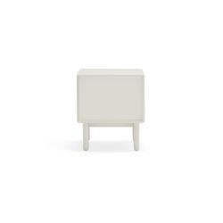 Table de chevet en bois crème, 48 x 35 x 55 cm | Corvo
