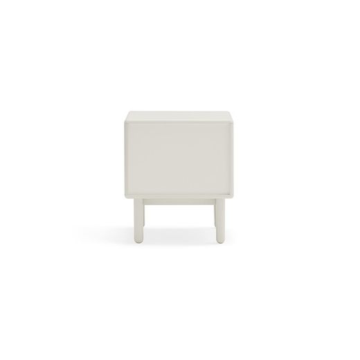 Table de chevet en bois crème, 48 x 35 x 55 cm | Corvo