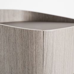 Mesita de noche de madera en gris, 55 x 42 x 51 cm | Burkina