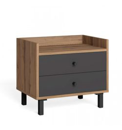 Ensemble de chambre, commode et 2 tables de chevet | malt
