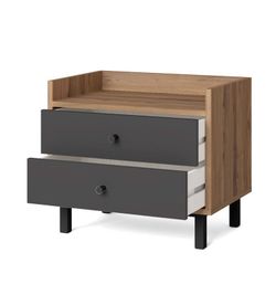 Ensemble de chambre, commode et 2 tables de chevet | malt