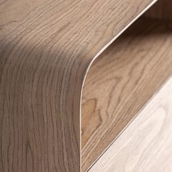 Mesita de noche de madera en marrón, 56 x 40 x 52 cm | Lira