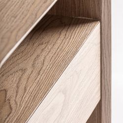 Mesita de noche de madera en marrón, 56 x 40 x 52 cm | Lira
