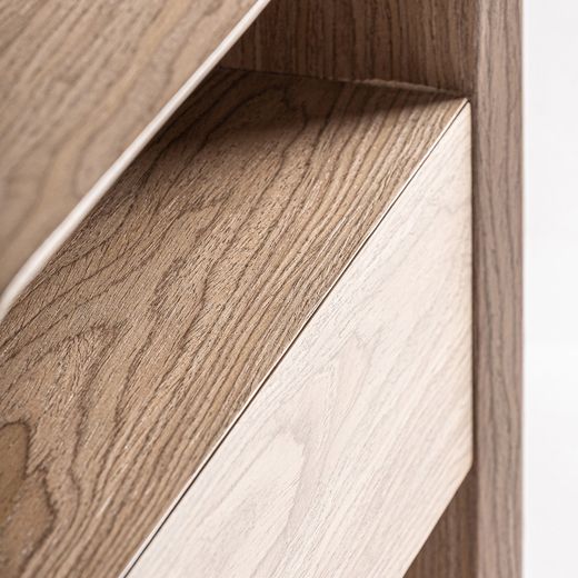 Mesita de noche de madera en marrón, 56 x 40 x 52 cm | Lira