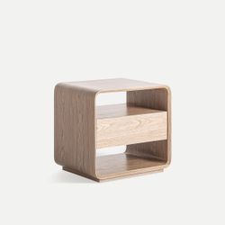 Mesita de noche de madera en marrón, 56 x 40 x 52 cm | Lira