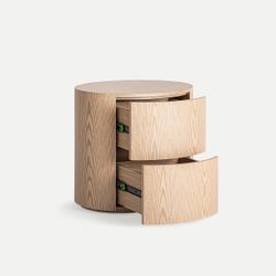 Mesita de noche de madera en marrón, 56 x 41 x 50 cm | Lira