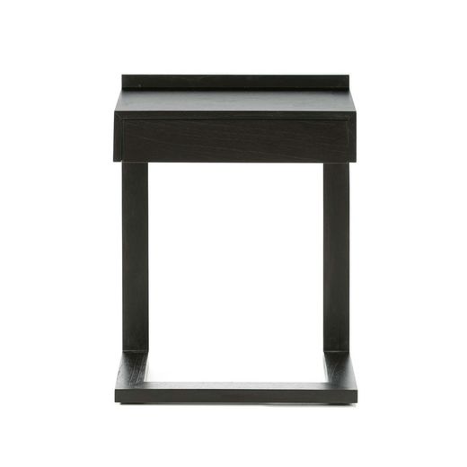 Sängbord av trä i svart, 50x35x69 cm