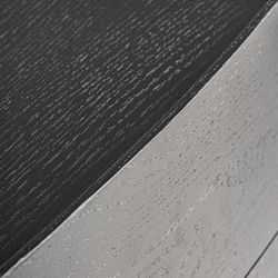 Mesita de noche de madera en negro, 55 x 42 x 48 cm | Wolfach