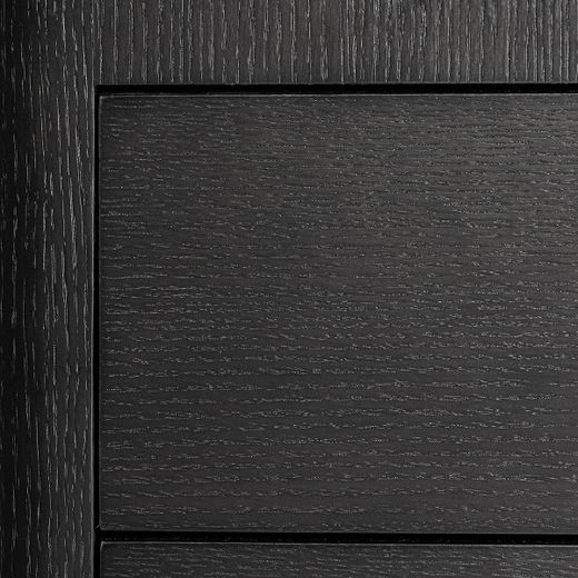 Mesita de noche de madera en negro, 55 x 45 x 49 cm | Wholen
