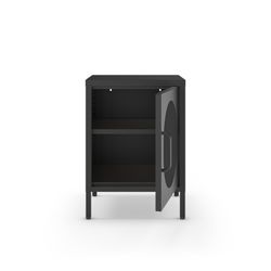 Table de chevet en métal noir, 40 x 35 x 60 cm | Diora