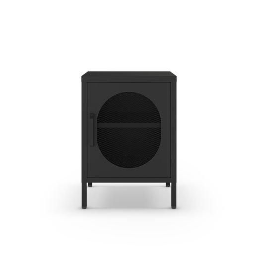 Table de chevet en métal noir, 40 x 35 x 60 cm | Diora