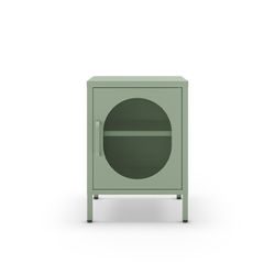 Table de chevet en métal vert menthe, 40 x 35 x 60 cm | Diora