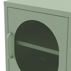 Table de chevet en métal vert menthe, 40 x 35 x 60 cm | Diora