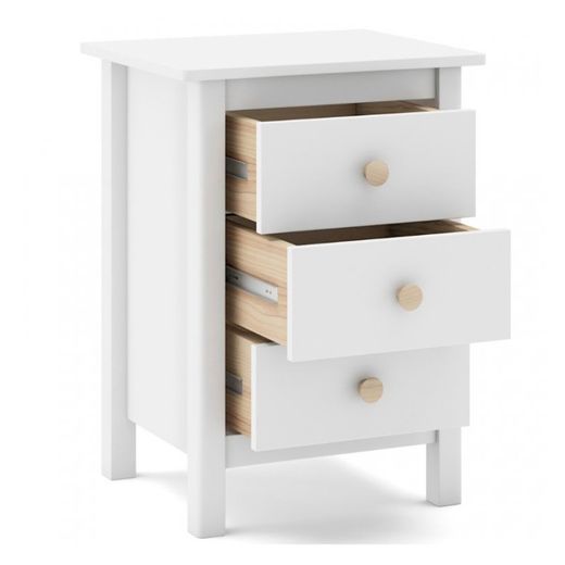 White pine bedside table, 46 x 35 x 65 cm | Max
