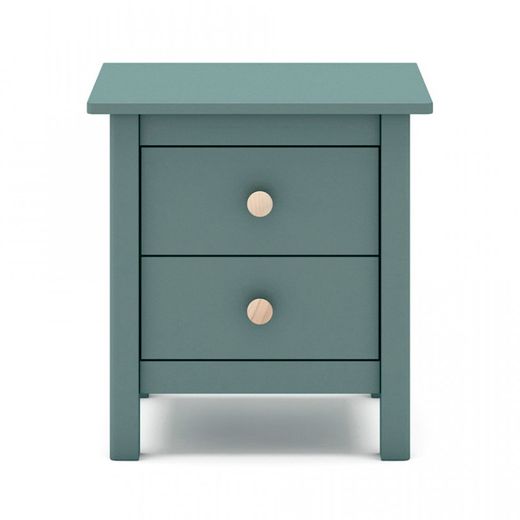 Green pine bedside table, 46 x 35 x 49.5 cm | Max