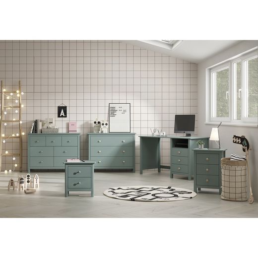 Green pine bedside table, 46 x 35 x 49.5 cm | Max