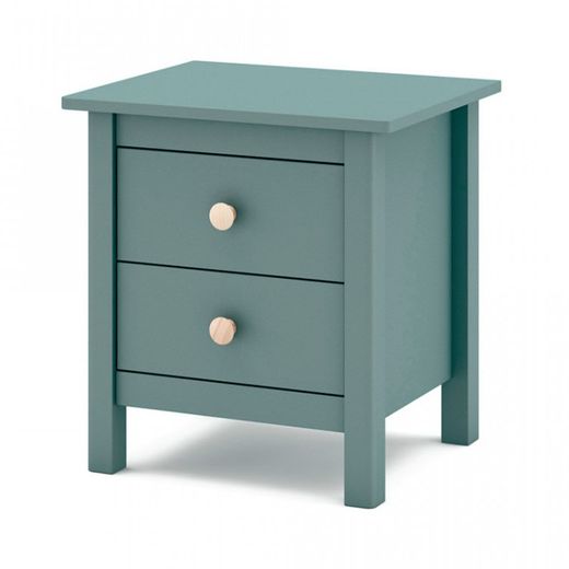 Green pine bedside table, 46 x 35 x 49.5 cm | Max
