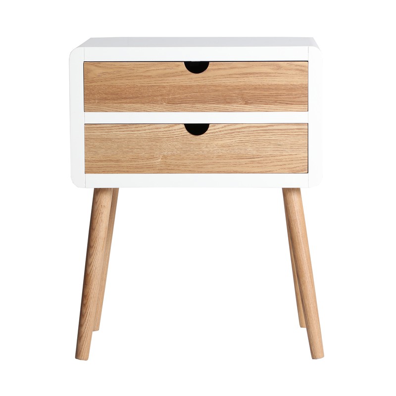 Mesa de centro Klek em madeira de freixo 45x30x56 cm — Qechic