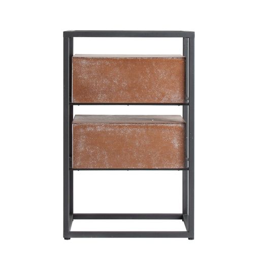 Mesita Tyler de madera de abeto, 45x33x73 cm