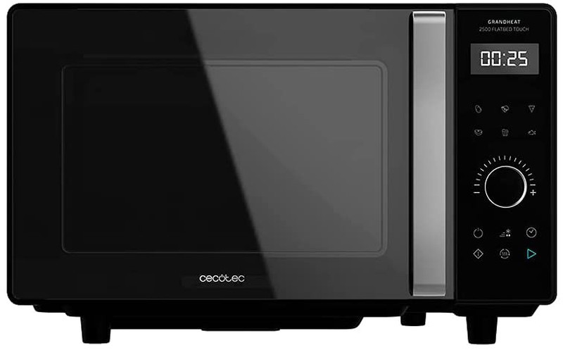 Micro-ondes sans plaque GrandHeat 2500 Flatbed Touch Noir Cecotec — Qechic