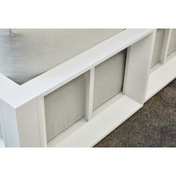 Aluminum and olefin garden sofa set in white and light gray | Onix