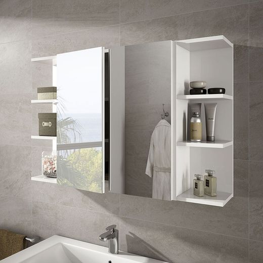 Module d'angle de salle de bain, 20 x 21 x 65 cm