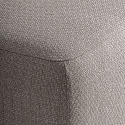 Módulo sofá central de aluminio en gris, 105 x 105 x 81 cm | Lenk