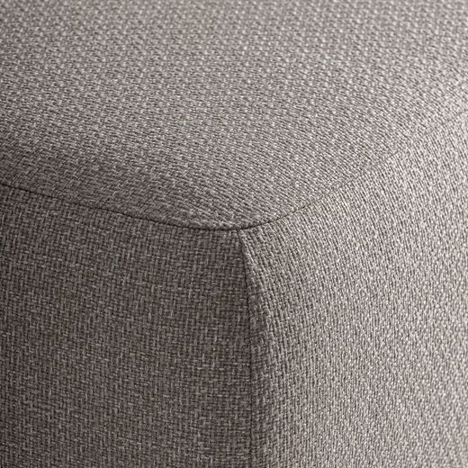 Módulo sofá central de aluminio en gris, 105 x 105 x 81 cm | Lenk