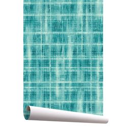 MOREAU-Niebieska tapeta w kratkę, 1005x53 cm