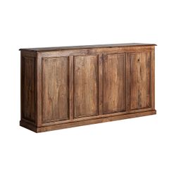 Mostrador de madera en marrón, 206 x 55 x 108 cm | Agen