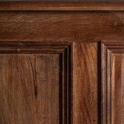 Mostrador de madera en marrón, 206 x 55 x 108 cm | Agen