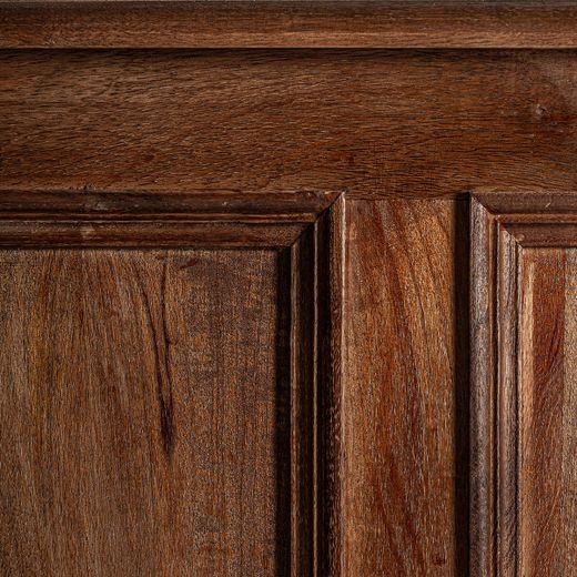 Mostrador de madera en marrón, 206 x 55 x 108 cm | Agen