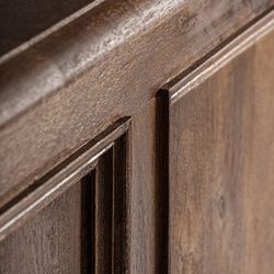 Mostrador de madera en marrón, 206 x 55 x 108 cm | Agen