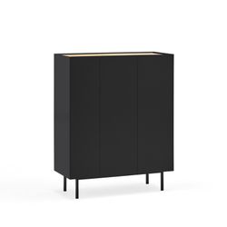 Wooden wine rack in black and oak, 95 x 40 x 120 cm | Arista