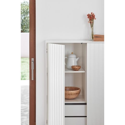 White wooden sideboard, 97 x 45 x 130 cm | Sierra