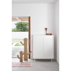 Mueble auxiliar de madera en blanco, 97 x 45 x 130 cm | Sierra